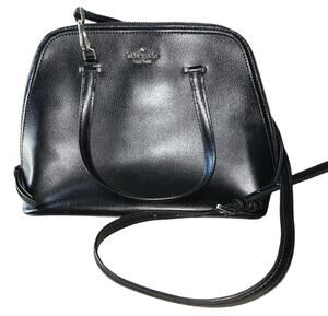 Kate Spade Patterson Drive Medium Black Caviar Pebbled Leather Dome Satchel